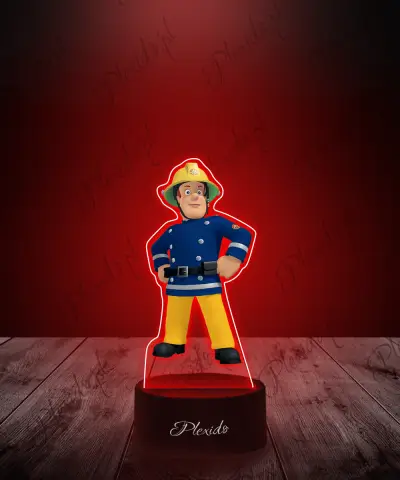 Lampka LED 3D Plexido z Nadrukiem Bajka Strażak Sam - 1
