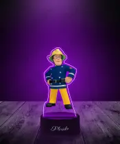 Lampka LED 3D Plexido z Nadrukiem Bajka Strażak Sam - 2