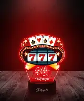 Lampka LED 3D Plexido z Nadrukiem Casino Duża Wygra - 2