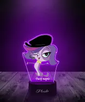 Lampka LED 3D Plexido z Nadrukiem Littlest Pet Shop Zoe Tren - 2
