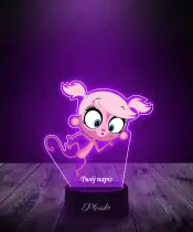 Lampka LED 3D Plexido z Nadrukiem Littlest Pet Shop Minka Maru - 3