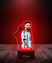 Lampka LED 3D Plexido z Nadrukiem Piłkarz Lionel Messi - 3