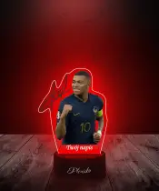 Lampka LED 3D Plexido z Nadrukiem Kylian Mbappe - 1