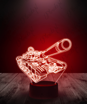 lampka_led_3d_plexido_czołg_t54