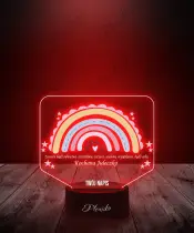 Lampka LED 3D Plexido z Nadrukiem Tęcza - 2