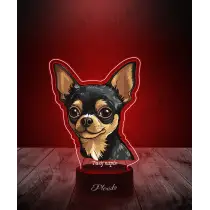 Lampka LED 3D Plexido z Nadrukiem Pies Chihuahua - 2