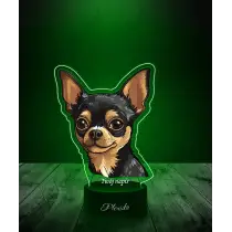 Lampka LED 3D Plexido z Nadrukiem Pies Chihuahua - 3
