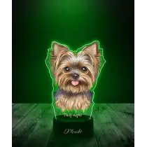 Lampka LED 3D Plexido z Nadrukiem Pies York - 2