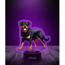 Lampka LED 3D Plexido z Nadrukiem Pies Rottweiler - 1