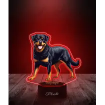 Lampka LED 3D Plexido z Nadrukiem Pies Rottweiler - 3