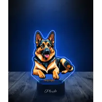 Lampka LED 3D Plexido z Nadrukiem Pies Owczarek Niemiecki - 2