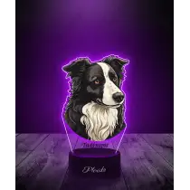 Lampka LED 3D Plexido z Nadrukiem Pies Border Collie - 3