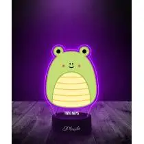 Lampka LED 3D Plexido z Nadrukiem Squishmallows Żaba - 3