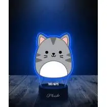 Lampka LED 3D Plexido z Nadrukiem Squishmallows Kot - 2