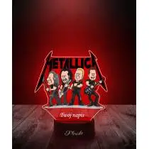Lampka LED 3D Plexido z Nadrukiem Metallica - 3