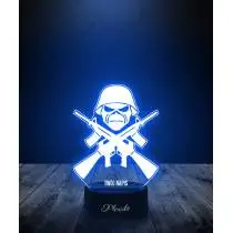 Lampka LED 3D Plexido Iron Maiden Czaszka - 1