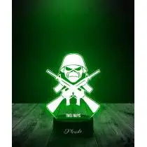 Lampka LED 3D Plexido Iron Maiden Czaszka - 2