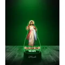 Lampka LED 3D Plexido z Nadrukiem Religijna Jezu Ufam Tobie - 2