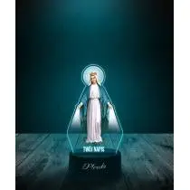 Lampka LED 3D Plexido z Nadrukiem Religijna Maryja z Wężem - 1