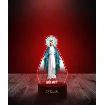 Lampka LED 3D Plexido z Nadrukiem Religijna Maryja z Wężem - 2