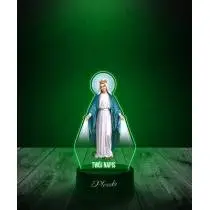 Lampka LED 3D Plexido z Nadrukiem Religijna Maryja z Wężem - 3