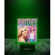 Lampka LED 3D Plexido z Nadrukiem Piosenkarka Britney Spears - 3