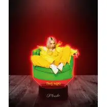 Lampka LED 3D Plexido z Nadrukiem Piosenkarka Billie Eilish - 2