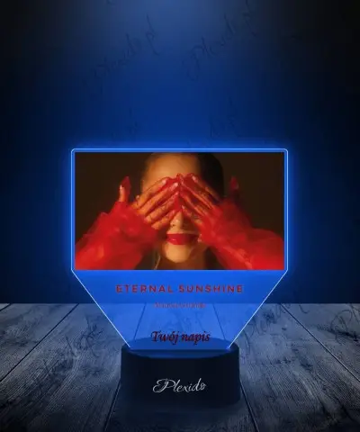 Lampka LED 3D Plexido z Nadrukiem Piosenkarka Ariana Grande - 1