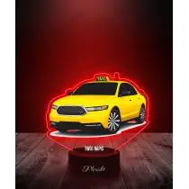 Lampka LED 3D Plexido z Nadrukiem Motoryzacja Taksówka - 2