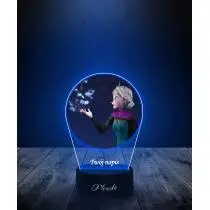 Lampka LED 3D Plexido z Nadrukiem Bajka Kraina Lodu Elsa - 3