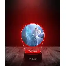 Lampka LED 3D Plexido z Nadrukiem Kraina Lodu Elsa i Nokk - 3