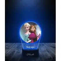 Lampka LED 3D Plexido z Nadrukiem Kraina Lodu Elsa i Anna - 2