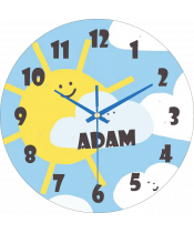 zegar_ścienny_dla_dzieci_plexido_z_imieniem_słoneczko