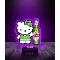 Lampka LED 3D Plexido z Nadrukiem Hello Kitty z Piwem - 3