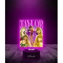 Lampka LED 3D Plexido z Nadrukiem Taylor Swift Piosenkarka - 1