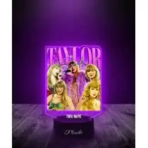 Lampka LED 3D Plexido z Nadrukiem Taylor Swift Piosenkarka - 2