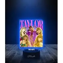 Lampka LED 3D Plexido z Nadrukiem Taylor Swift Piosenkarka - 3