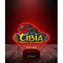 Lampka LED 3D Plexido z Nadrukiem Tibia Logo - 2