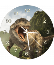 zegar_ścienny_dla_dzieci_plexido_tyranozaur