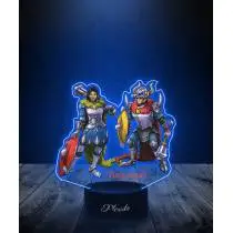 Lampka LED 3D Plexido z Nadrukiem Tibia Dragon Knight - 3