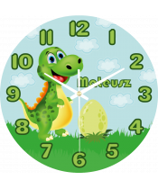 zegar_ścienny_dla_dzieci_plexido_z_imieniem_dinozaur