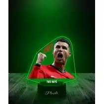 Lampka LED 3D Plexido z Nadrukiem Sportowiec Cristiano Ronaldo - 2