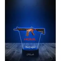 Lampka LED 3D Plexido z Nadrukiem CSGO Skin M4A4 Howl - 1