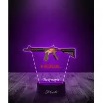 Lampka LED 3D Plexido z Nadrukiem CSGO Skin M4A4 Howl - 2