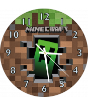 zegar_ścienny_dla_dzieci_plexido_minecraf