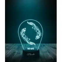 Lampka LED 3D Plexido Prezent Jaszczurki Gekony - 1