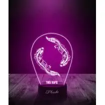 Lampka LED 3D Plexido Prezent Jaszczurki Gekony - 2