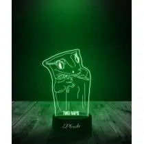 Lampka LED 3D Plexido Prezent  Jaszczurka Orzęsiona - 3