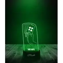 Lampka LED 3D Plexido Prezent Talia Kart w Ręce - 2