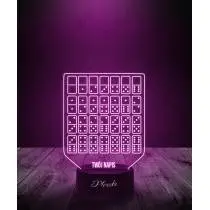 Lampka LED 3D Plexido Prezent Gra Domino - 3